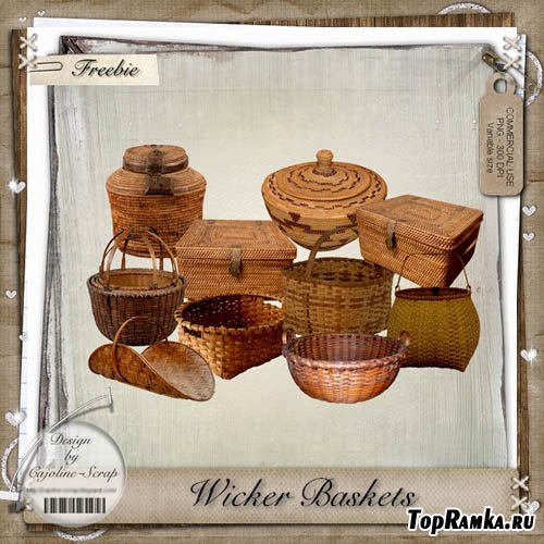 Scrap-kit - Wicker Baskets