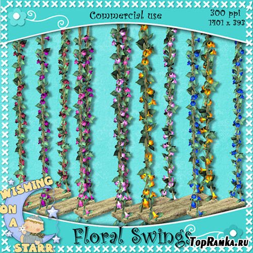 Scrap-kit - Floral swings