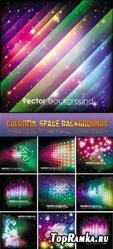 Colorful radiance space ( backgrounds vector )