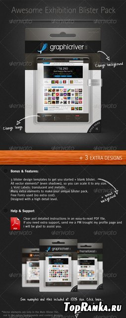 GraphicRiver Exhibition Blister Pack Mock-up