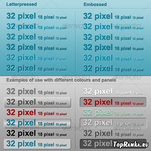 GraphicRiver 1 Pixel Menu Styles