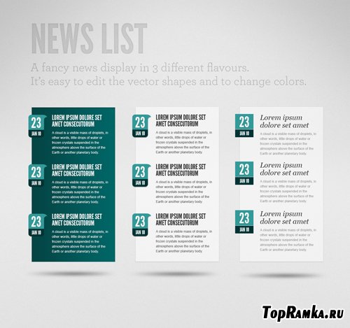 GraphicRiver Clean News List