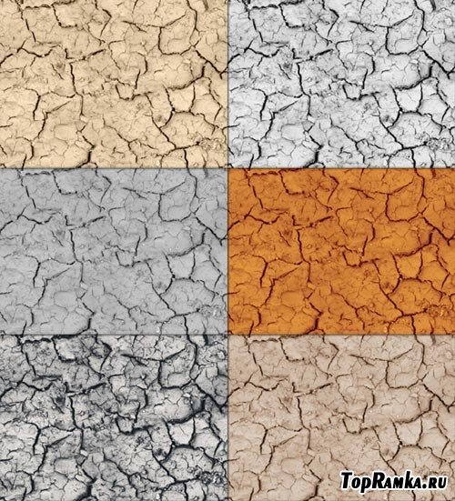 Tileable Crack Texture with 6 Colors