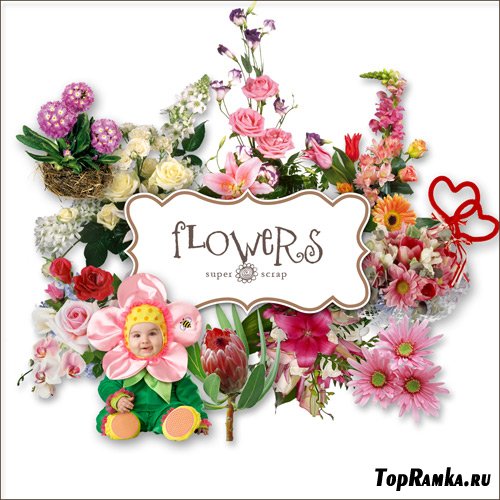 Scrap-kit - Flower Set #5