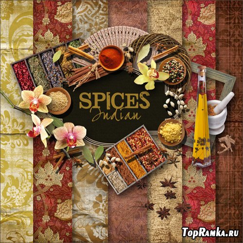 Scrap-set - Spices Indian