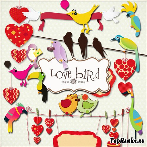 Scrap-kit - Love Bird