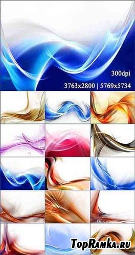 Abstract colored waves backgrounds 