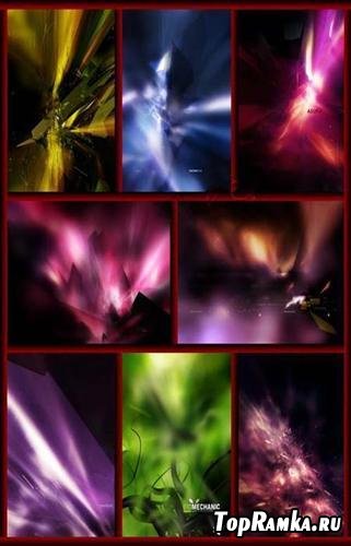 Glow crystals backgrounds 