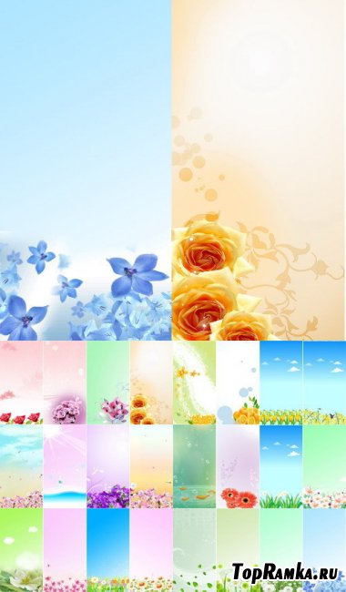 30 Floral Banners ( PSD )
