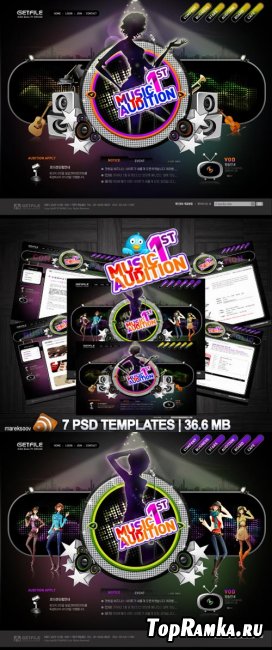 Music Audition Templates PSD Nr.70
