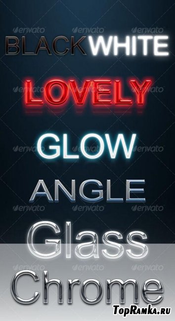 GraphicRiver - 7 Text Layer Styles