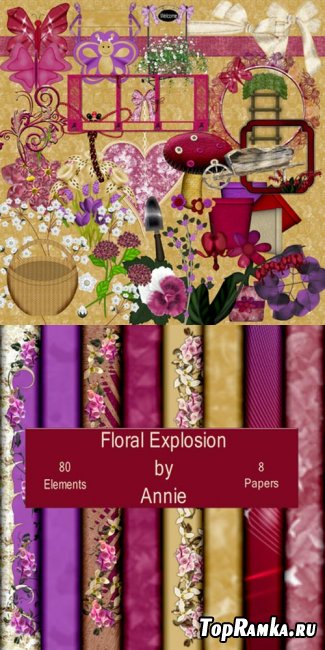 Scrap-set - Floral Explosion