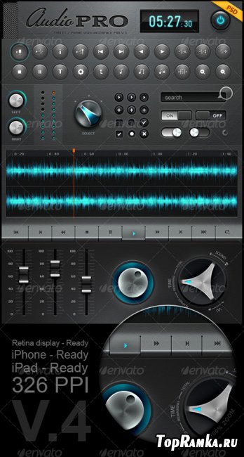 Tablet/Phone User Interface Professional Set V. 4 - GraphicRiver