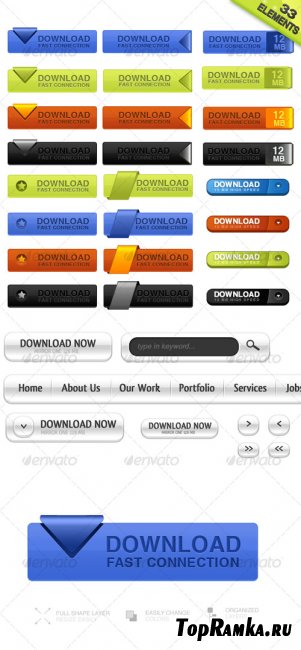 Buttons Pack - GraphicRiver