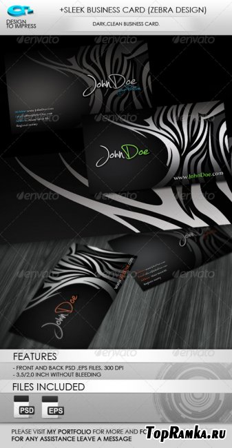 +Sleek Business Card (Zebra Design) - GraphicRiver