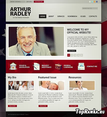 Free Arthur Radley Website Template