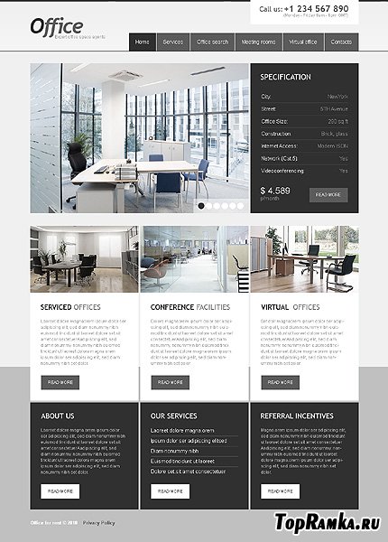 Free Office For Website Template