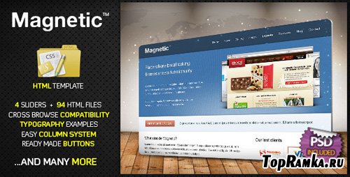 ThemeForest - Magnetic. Premium HTML Website Template - Rip