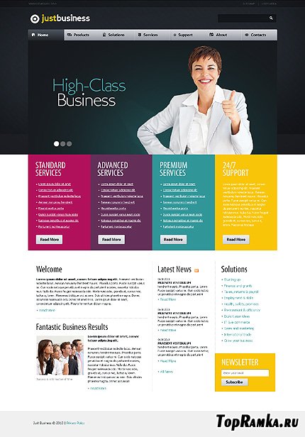 Free Just Business Website Template