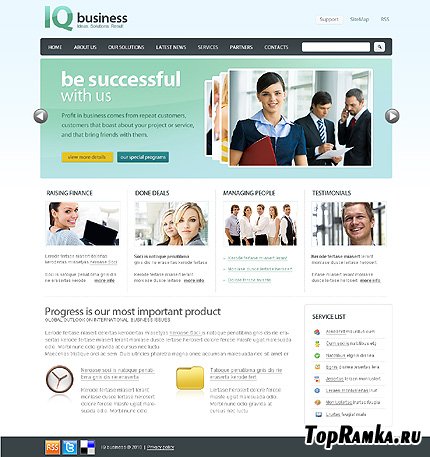 IQ Business Website Free Template