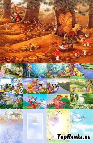 Collection of children's backgrounds