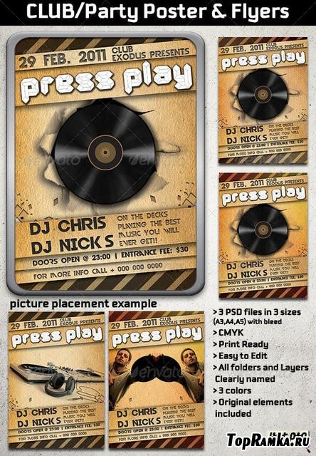 GraphicRiver Party/Club/Concert Flyer and Poster