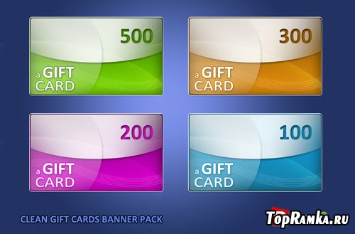 Clean & Free Gift Cards Banner Pack