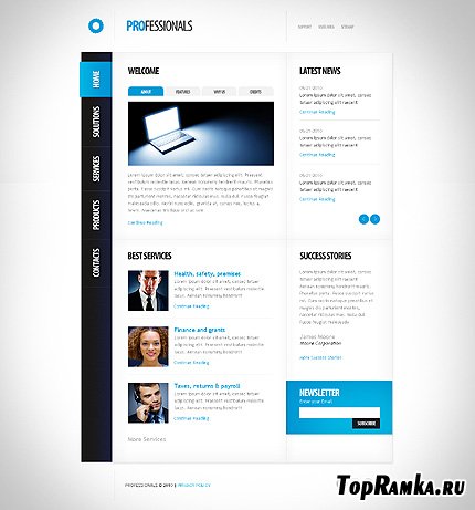 Professionals Business Website Free Template