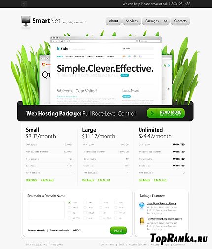 Free Smart Net Website Template