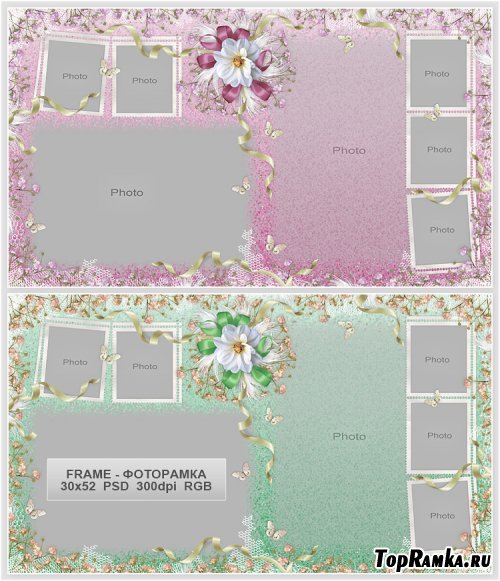 Photo-frame Book PSD - set 1 