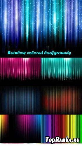 Rainbow colored backgrounds