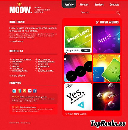 Moow Design Website Free Template