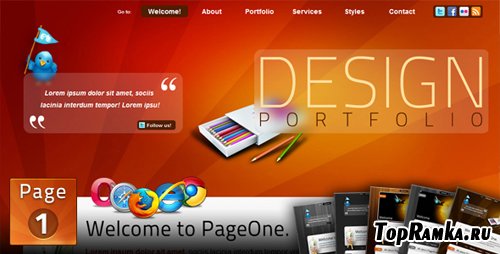 PURCHASED (Full Retail) themeforest PageOne-html-one-page-portfolio-site