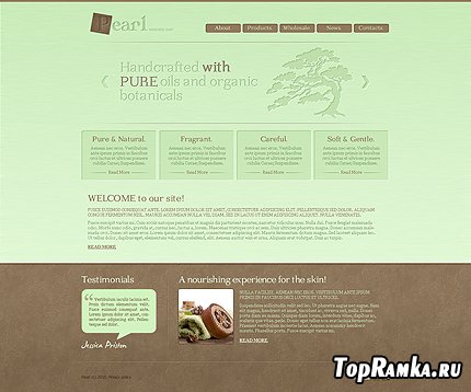 Pearl Soap Free Website Template