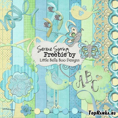 Scrap-set - Serene Spring