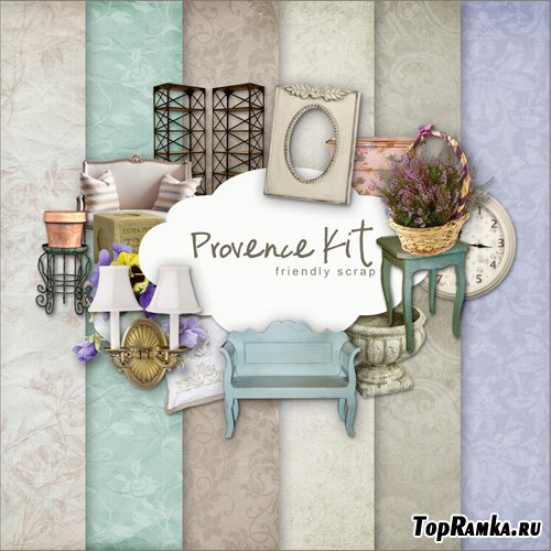 Scrap-set - Provence Kit