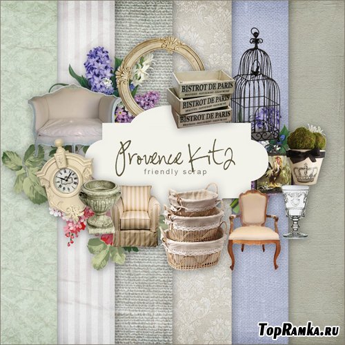 Scrap-set - Provence Kit II