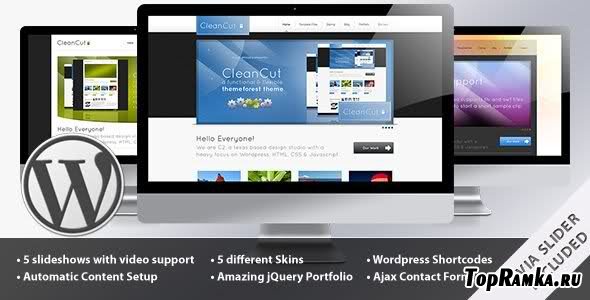 CleanCut - Business and Portfolio Wordpress Theme