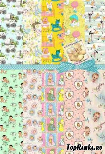 Children's wrapping paper - Backgrounds