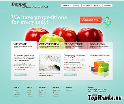 Free Bopper Business Website Template