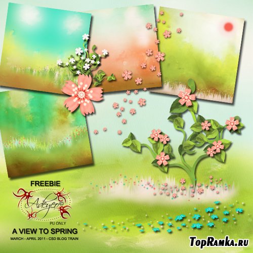 Scrap-set - A View To Spring #2