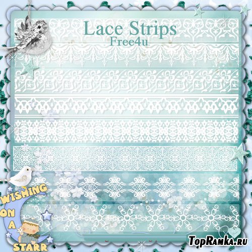 Scrap-kit - Fancy Lace Strips