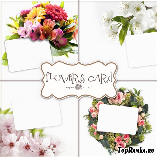 Flowers Cards Backgrounds