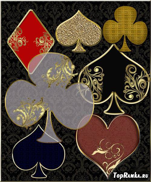PNG Cliparts - Colors of playing cards