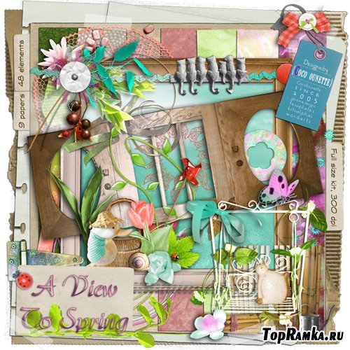 Scrap-set - A View To Spring #3