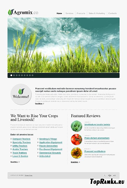 Agromix Agriculture Website Free Template