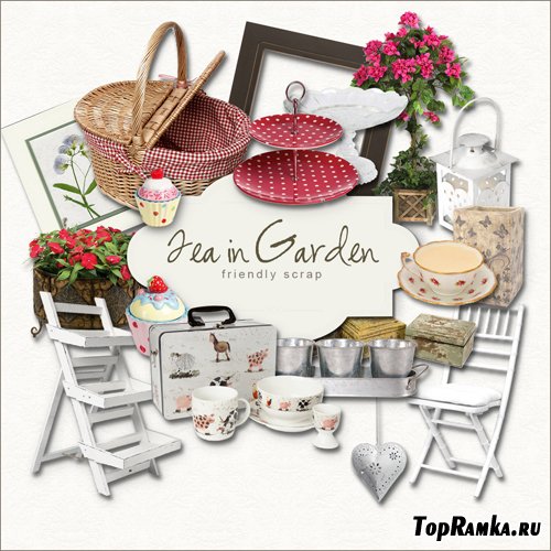 Scrap-kit - Tea in Garden