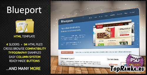 Blueport Premium HTML Website Template - Rip