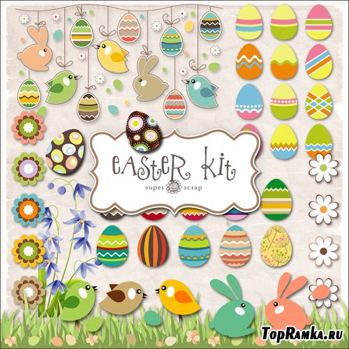 Scrap-set - Easter Kit #2