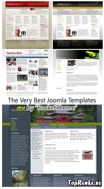 40 Very Best Joomla Templates by RocketTheme